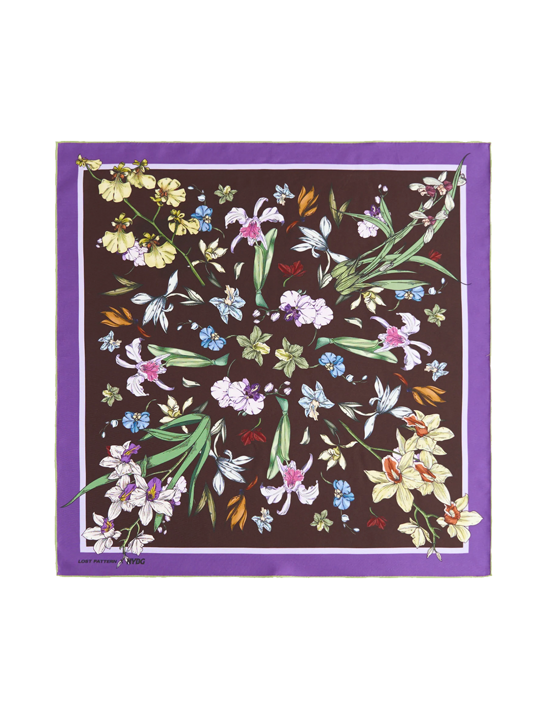 LP + NYBG orchid symphony scarf in purple