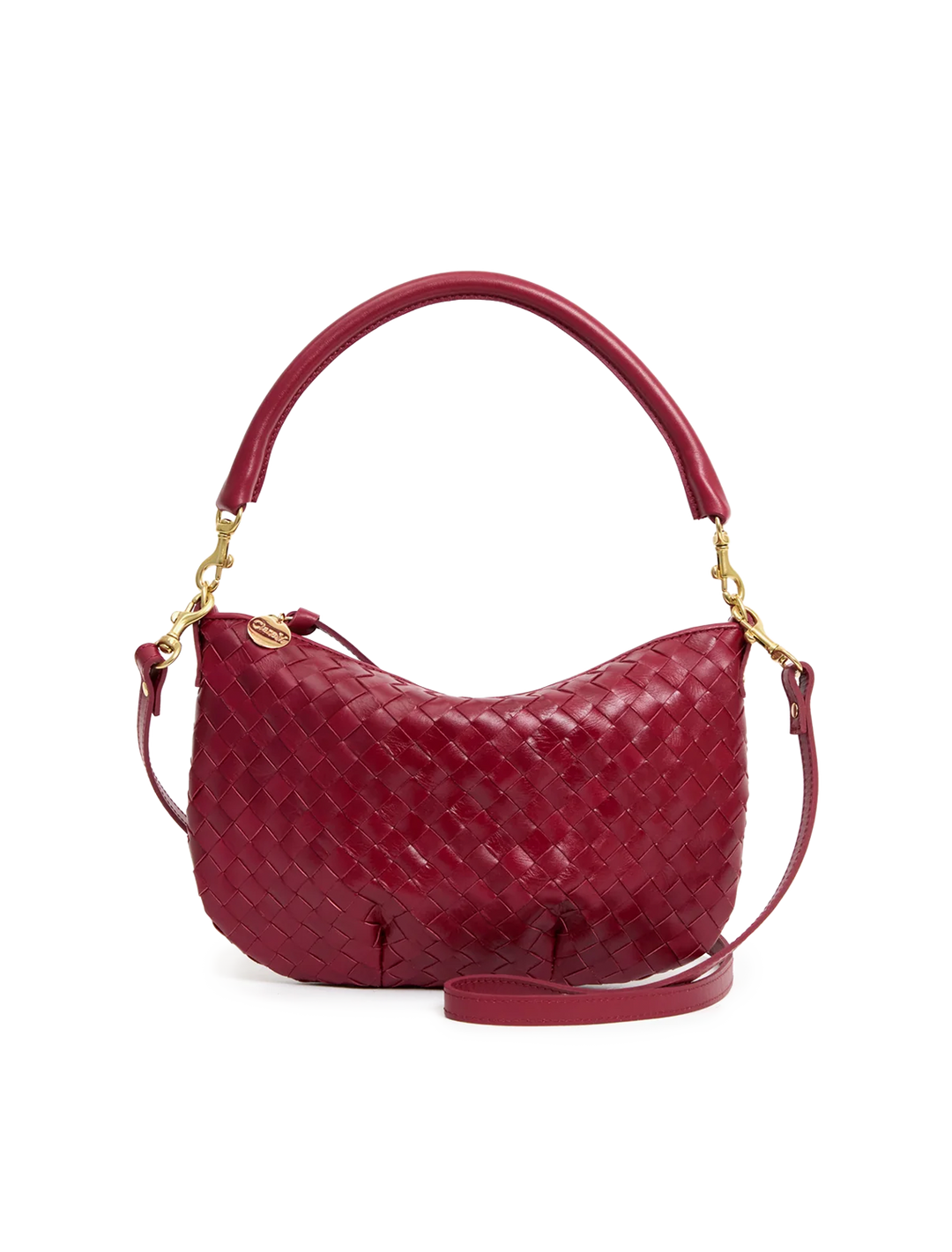 petit moyen messenger in garnet woven
