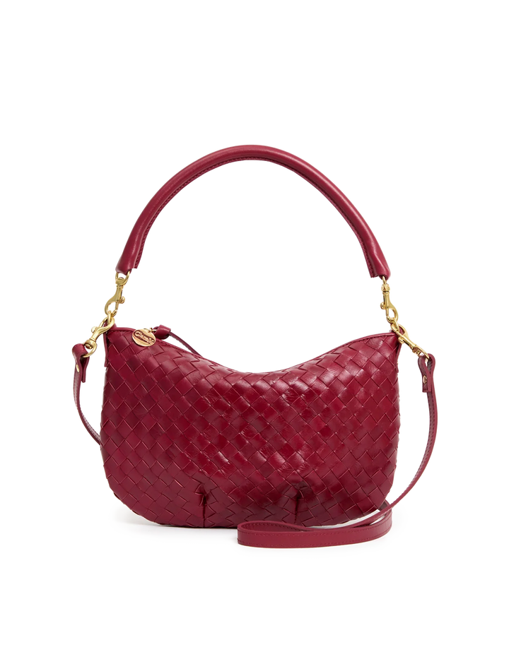 petit moyen messenger in garnet woven