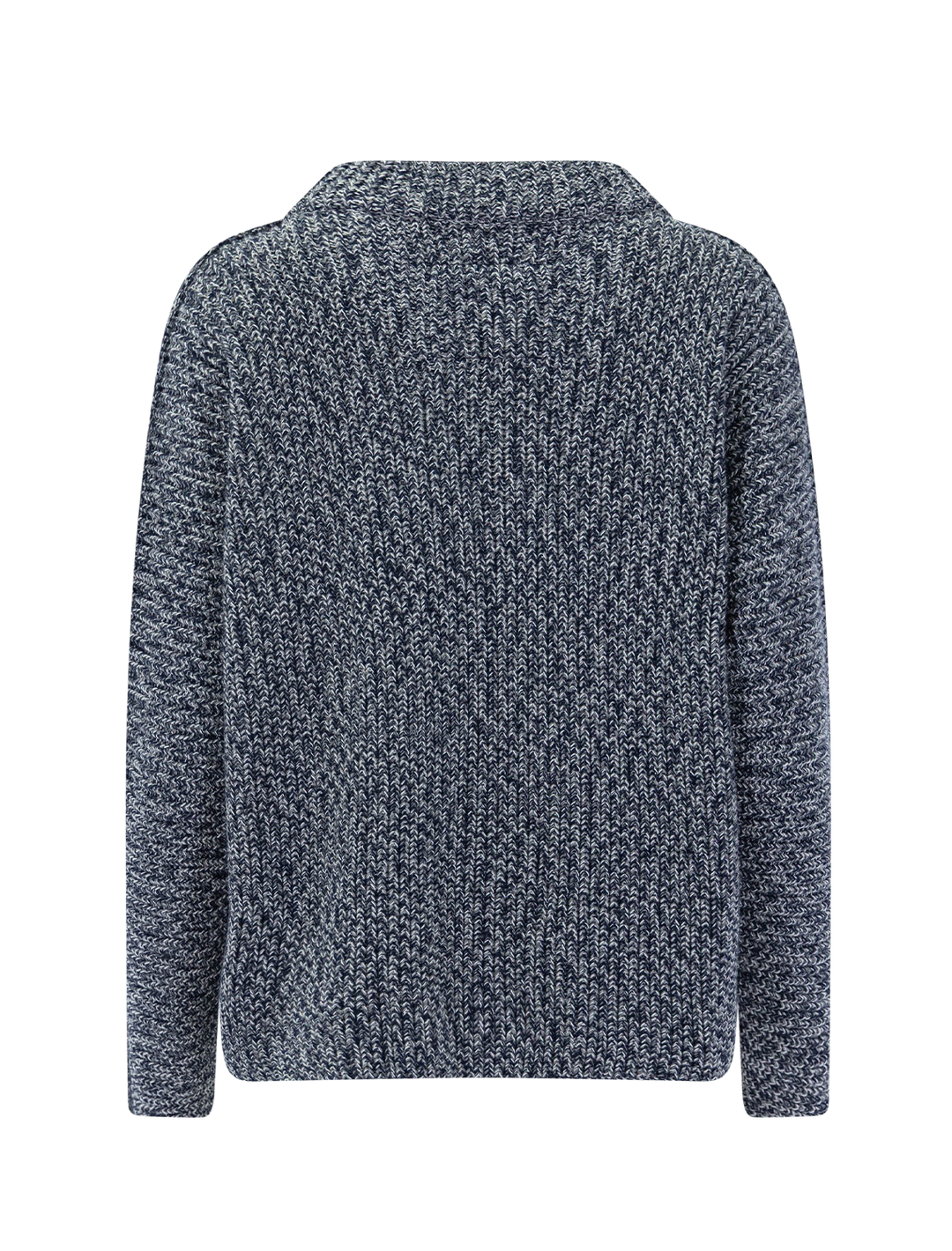 montecito sweater in gray and navy marl