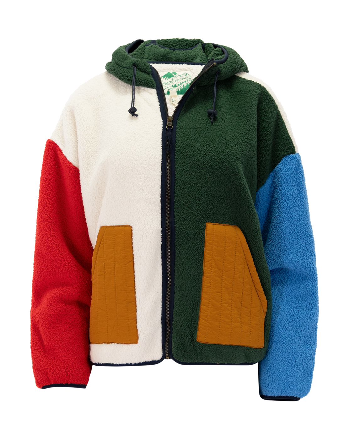 the plush horizon colorblock fleece