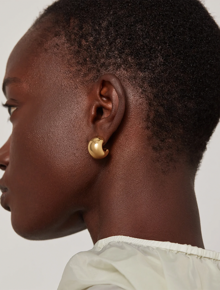 small gemma hoops in gold