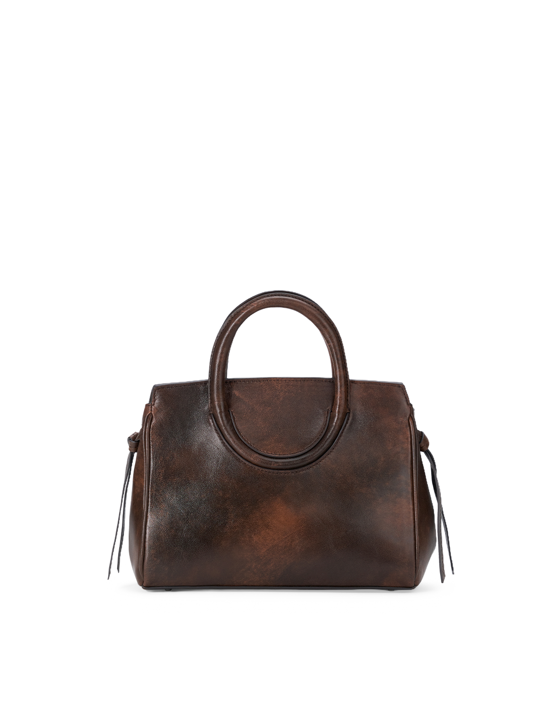 maude mini carryall in distressed espresso