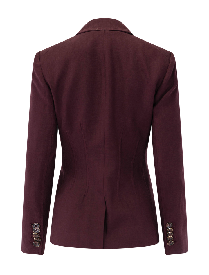 isaac dickey jacket in raisin