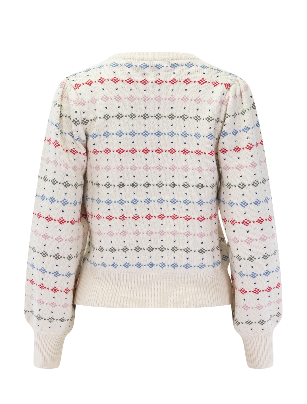 alma puff sleeve sweater in ivory