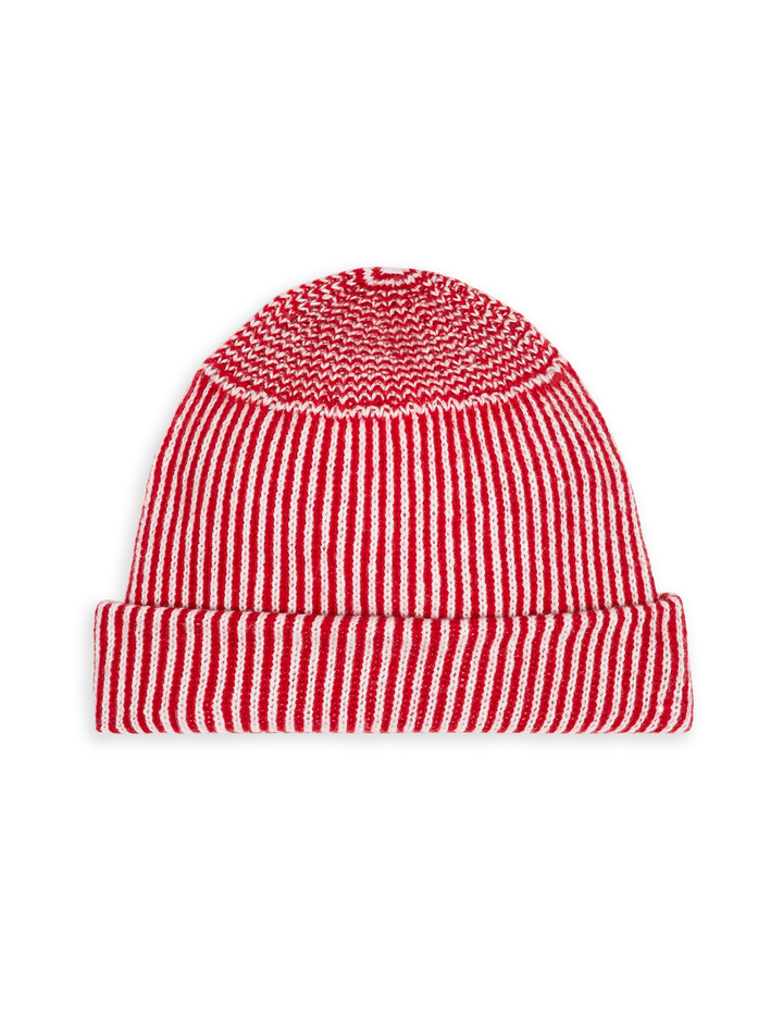 the striped beanie