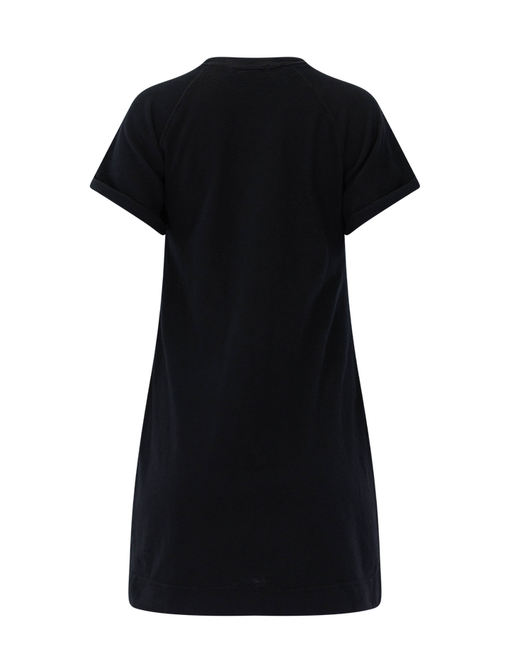 laurie japanese jersey dress in black