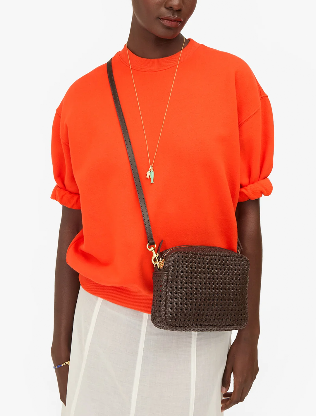 midi sac in chocolate rattan