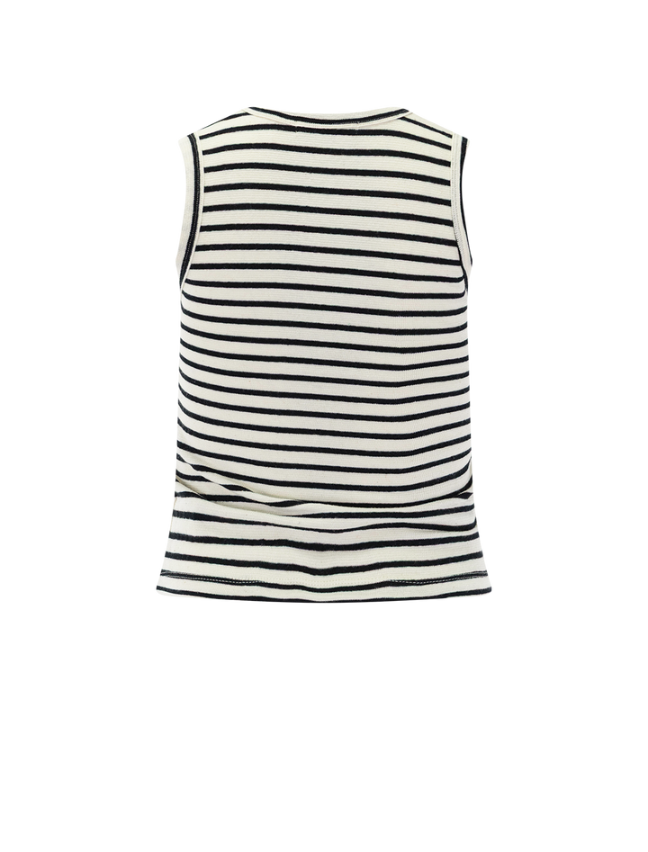 tracy tank in natural and black stripe