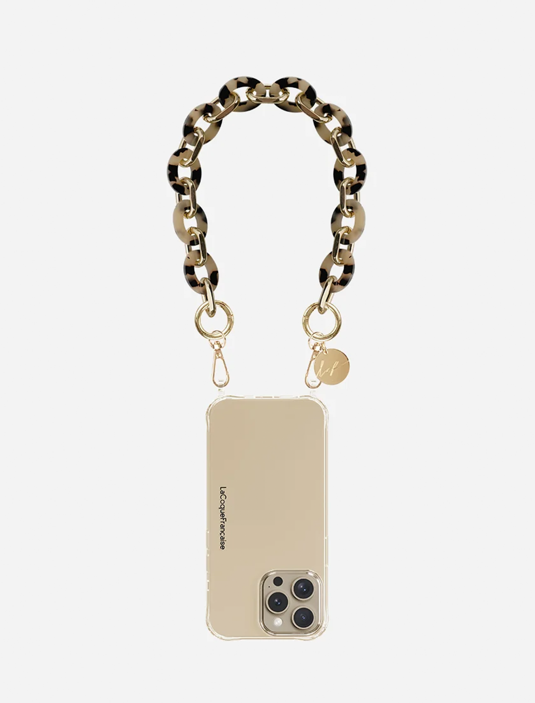 cassie beige tortoiseshell chain