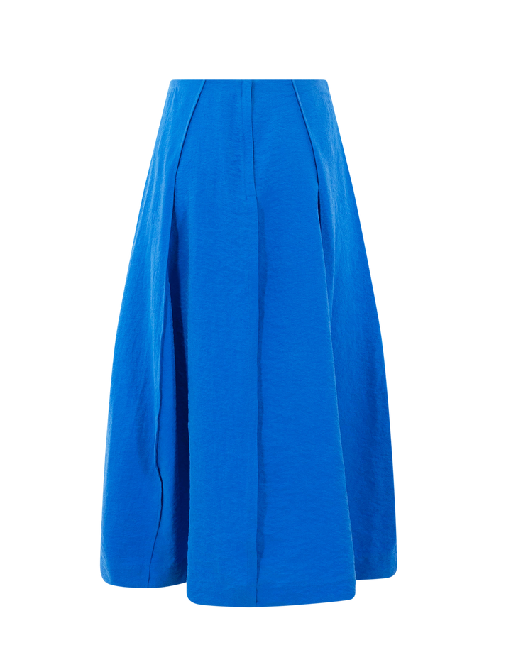 parachute skirt in jewel blue