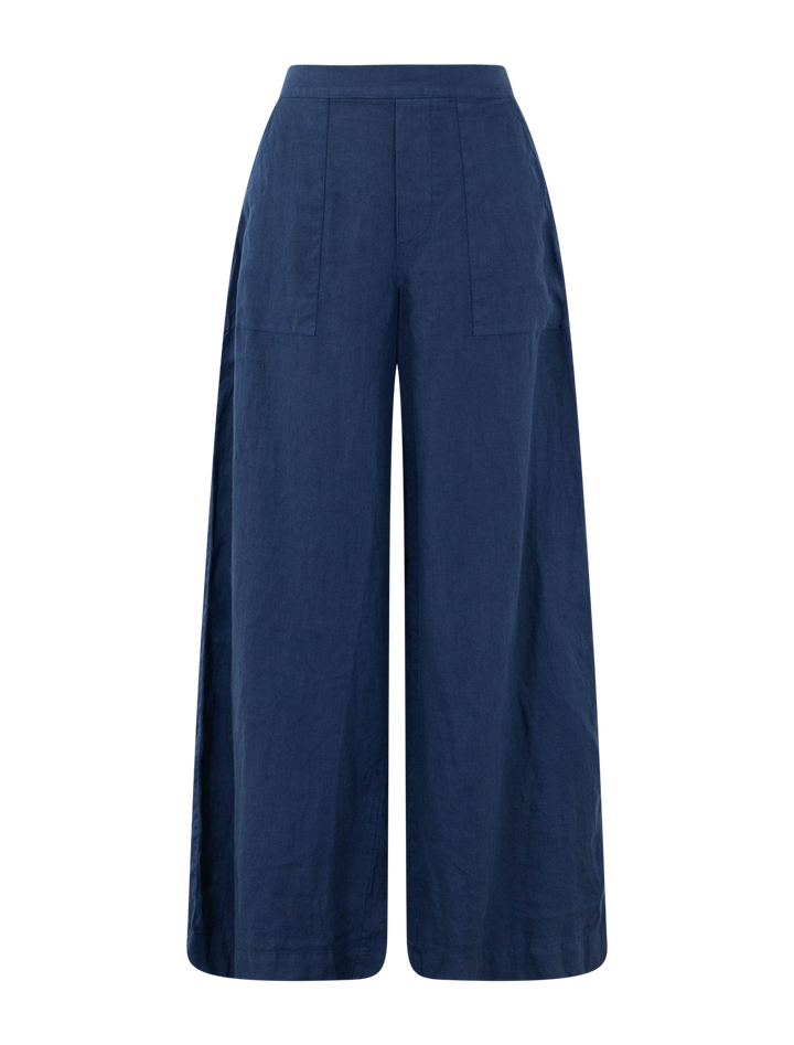 madeline linen pants in navy