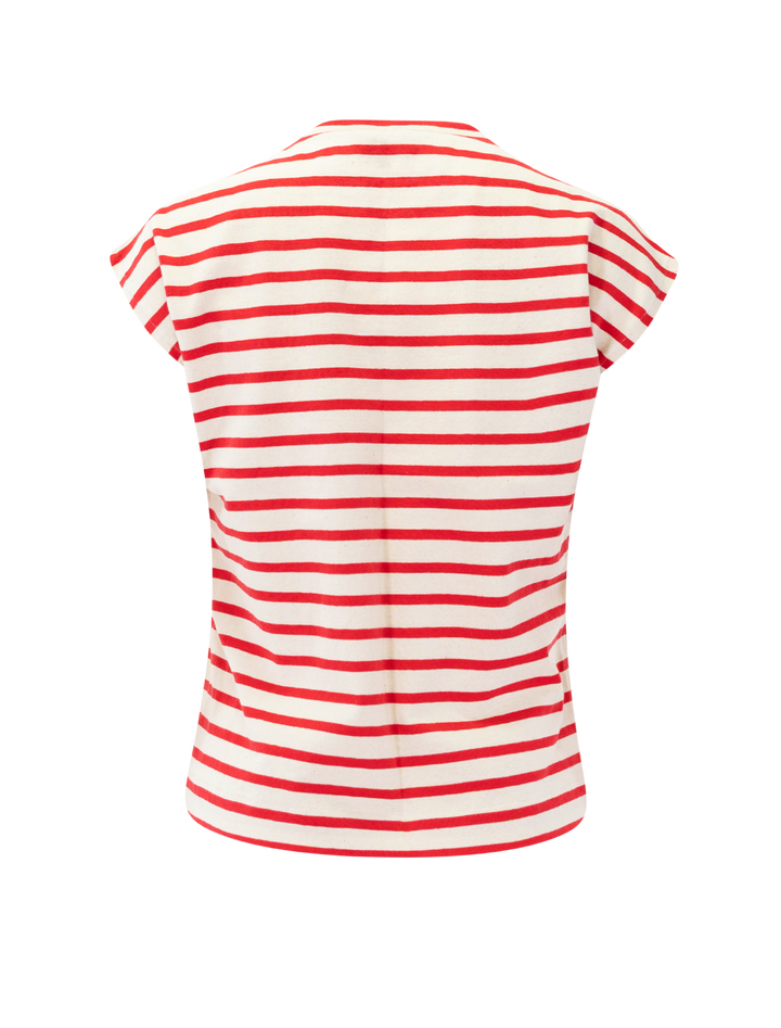 theoxane mariniere tee in red stripe