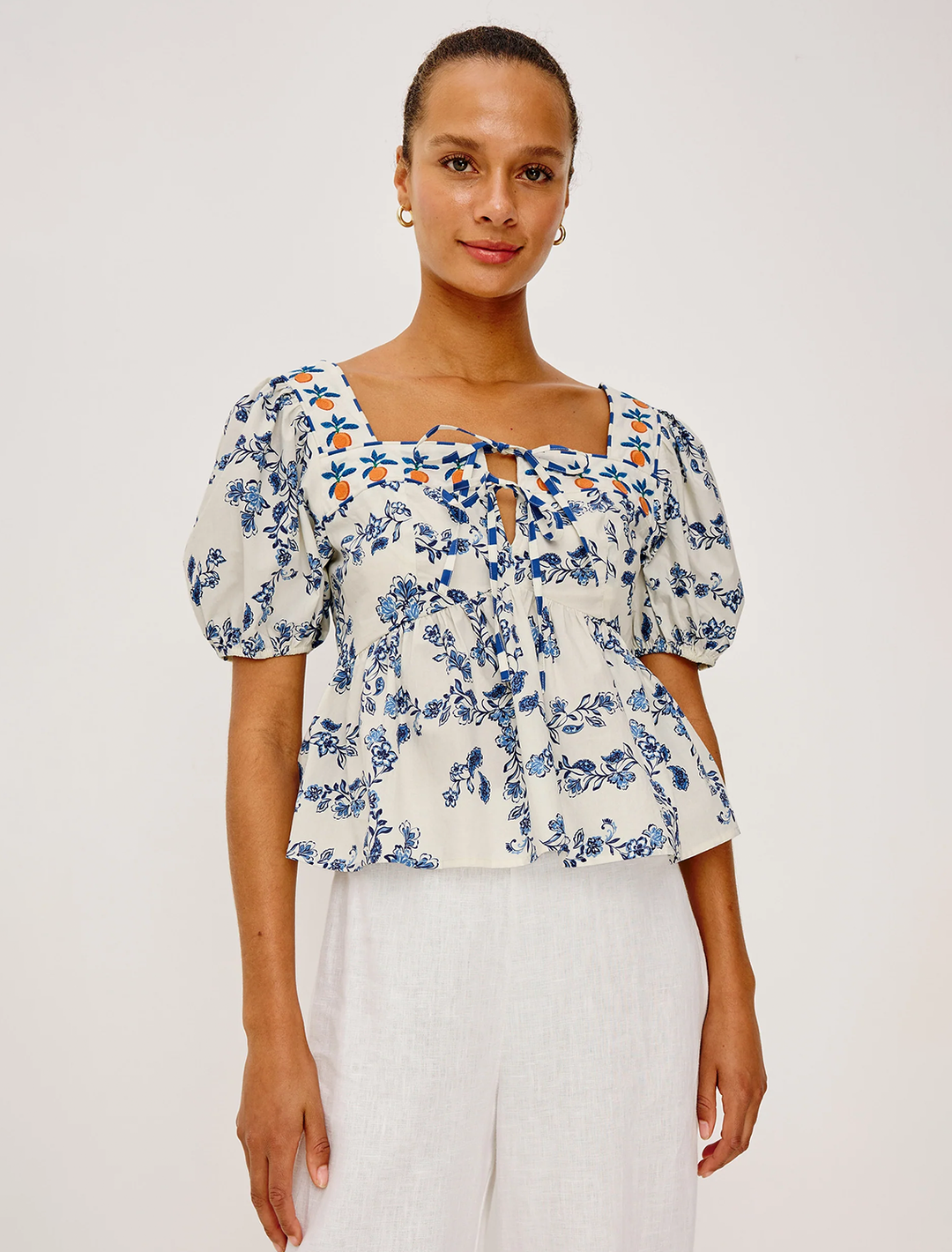 presley top in ceramic floral