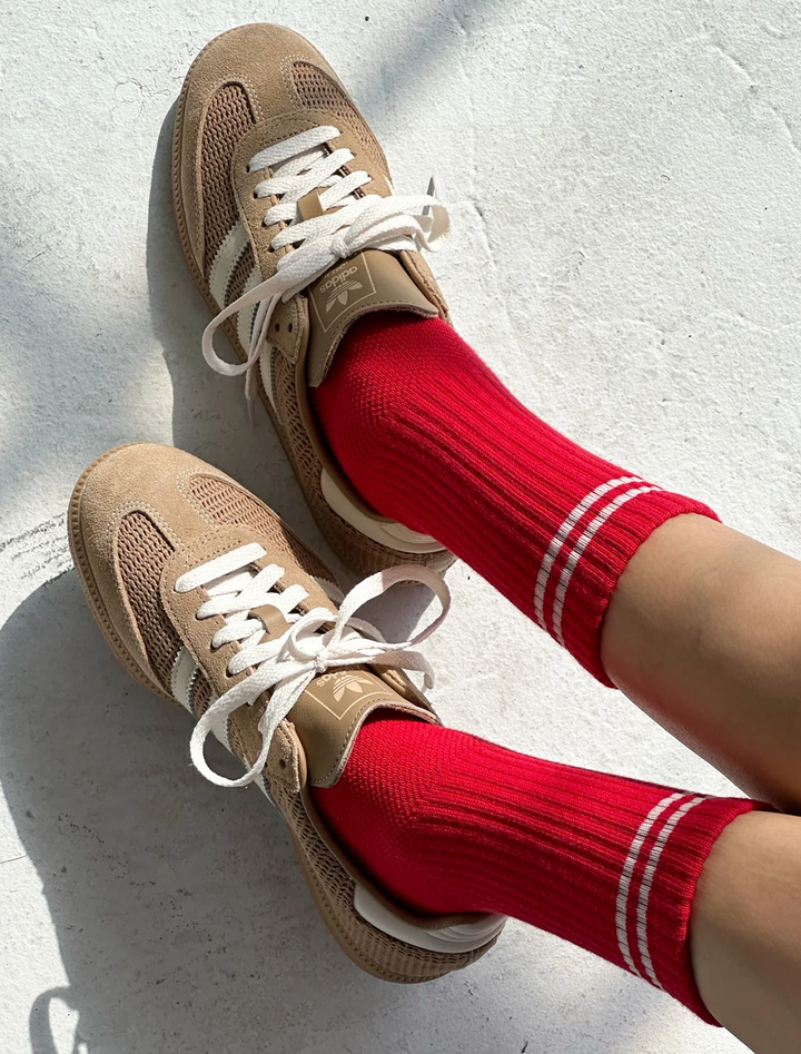 boyfriend socks in red