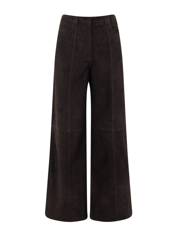 suede pant in cacao