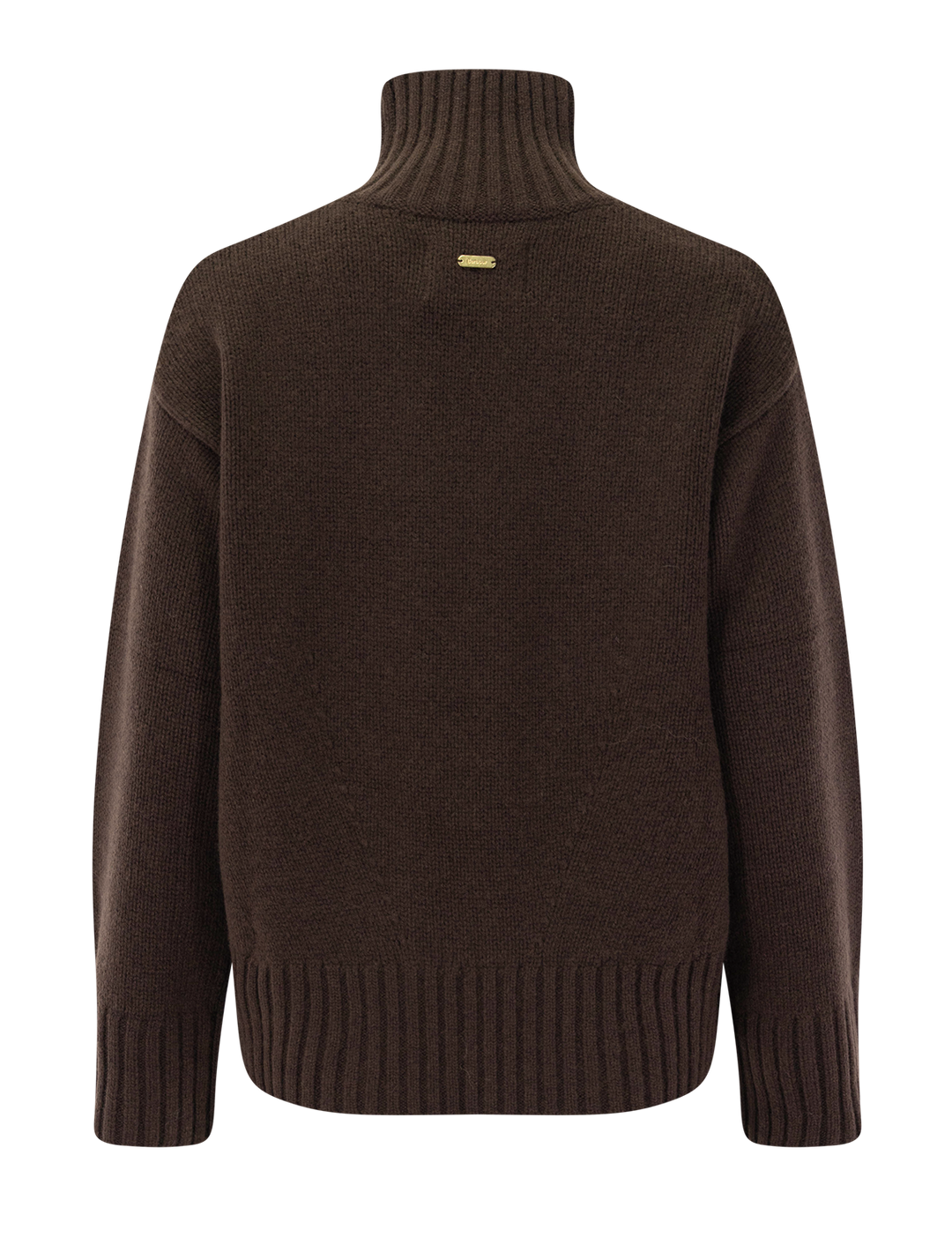 woodhouse cashmere blend funnelneck jumper in rustic
