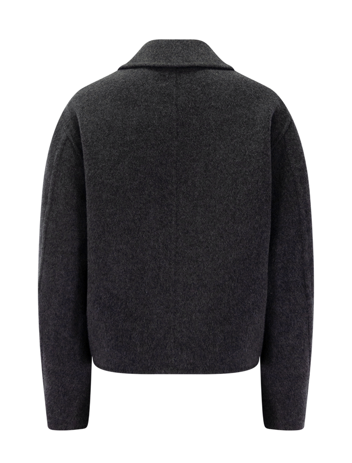 cashmere and wool jacket in charcoal