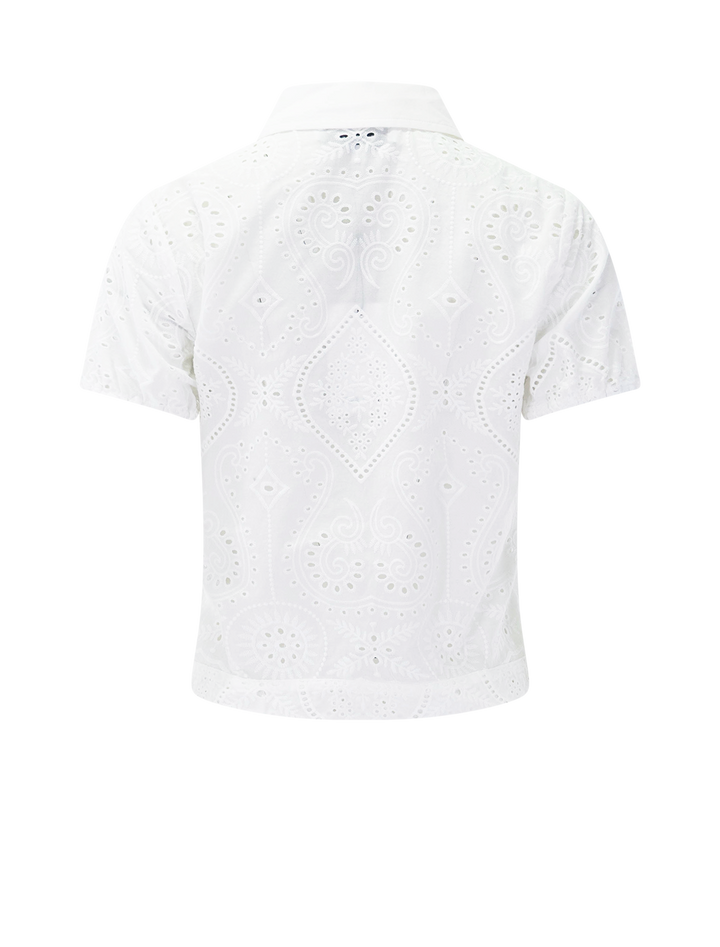 niccolo western eyelet top