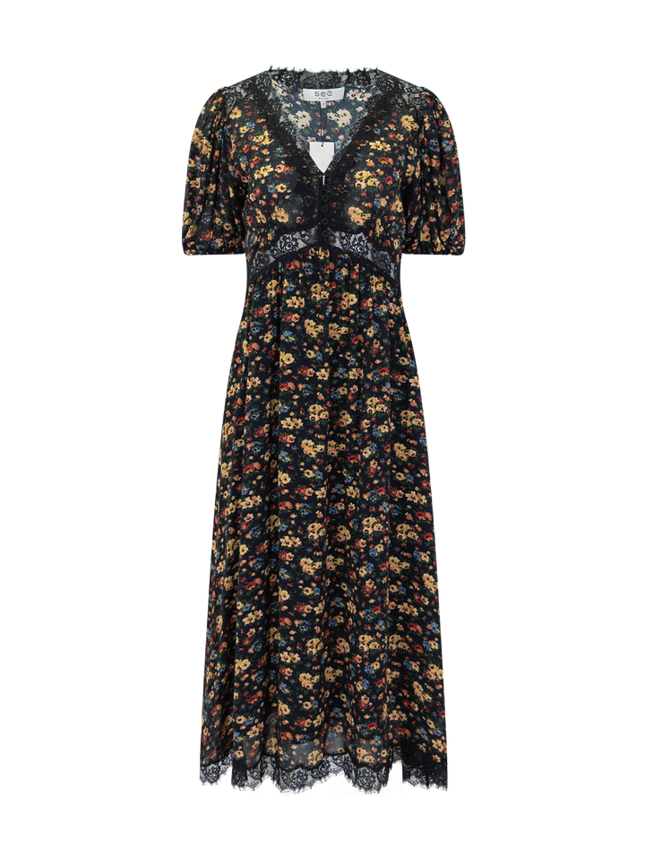 kaiya floral midi dress