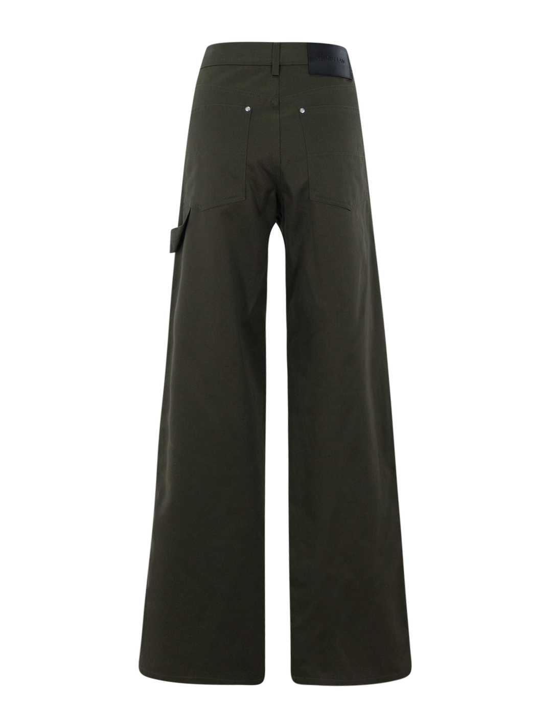 carpenter pants in dark moss