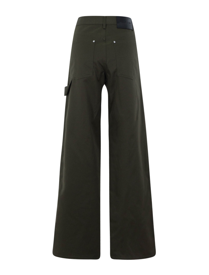 carpenter pants in dark moss
