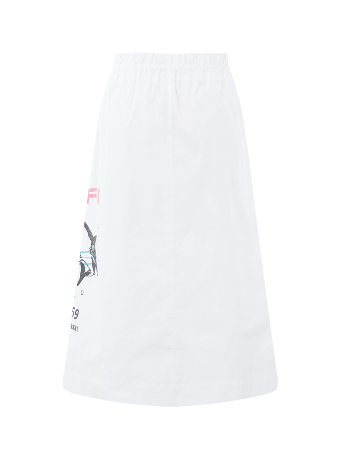 shore skirt in of the pacific print
