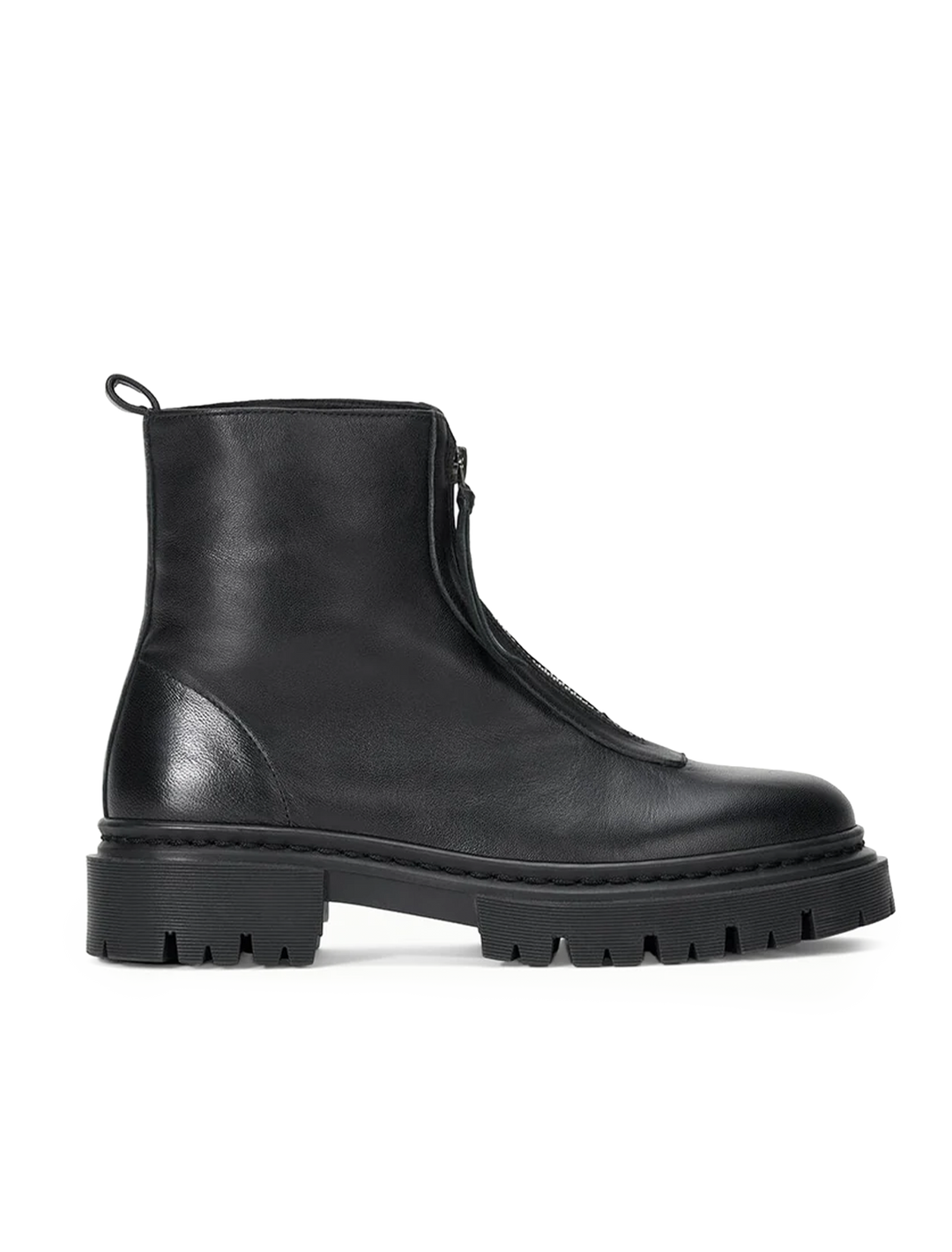 miles zip ankle boot in black