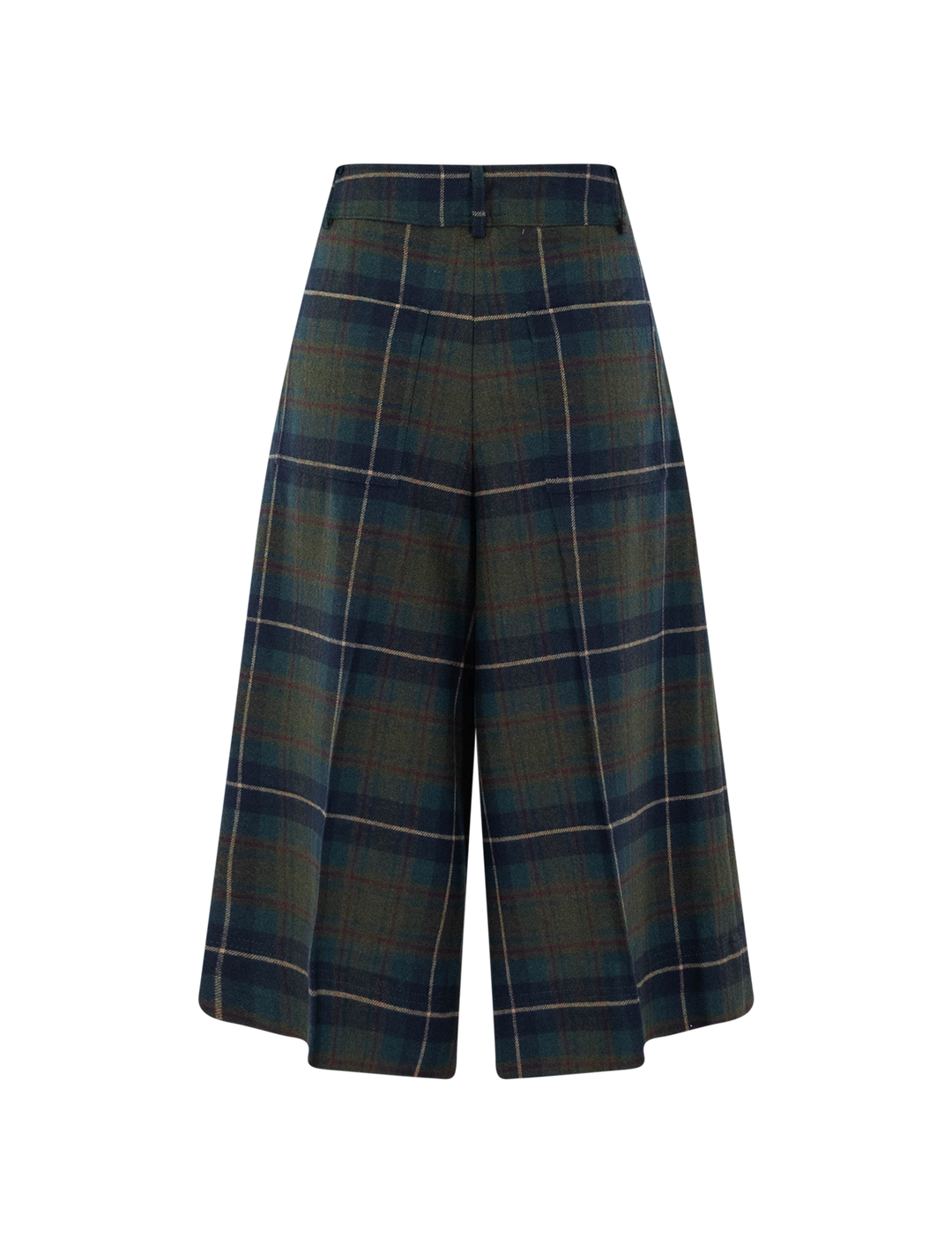 plaid culottes