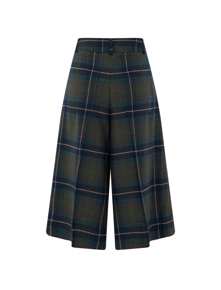 plaid culottes