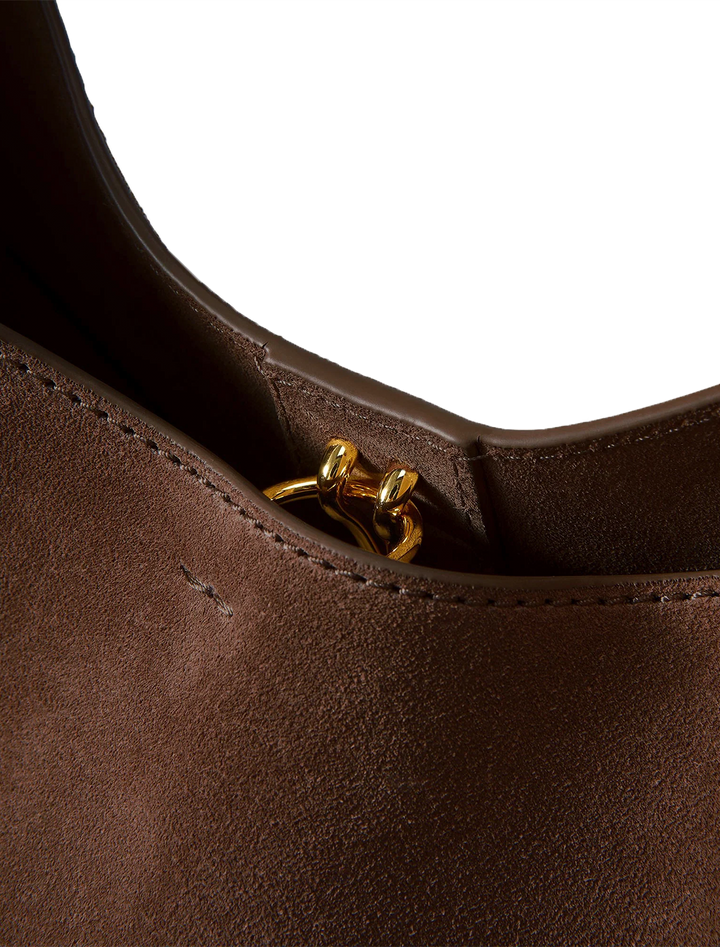 jour bag in espresso suede