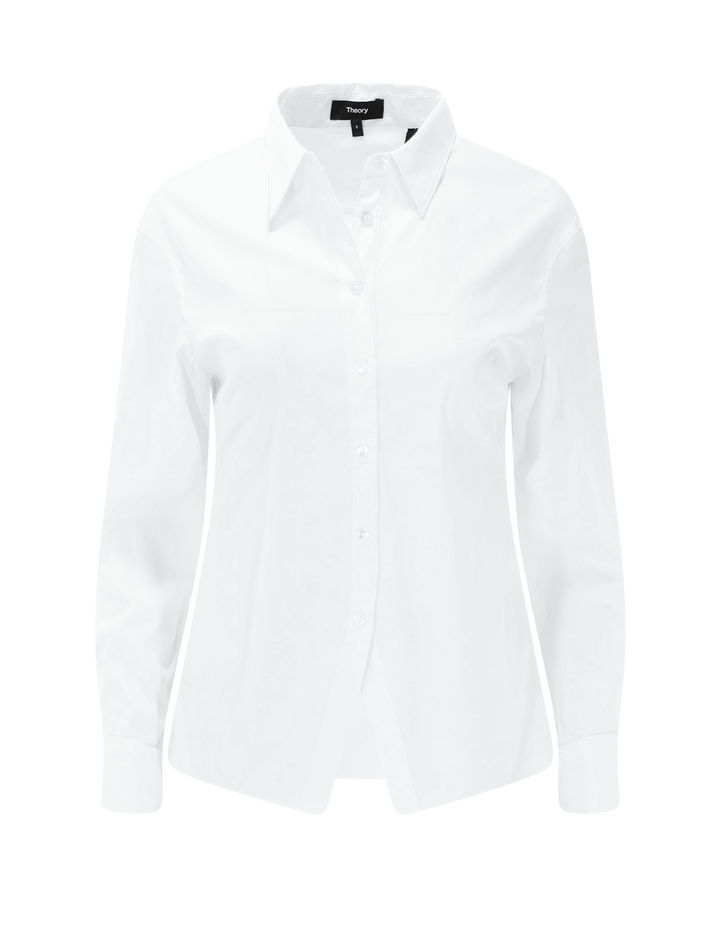 cutaway shirt in white