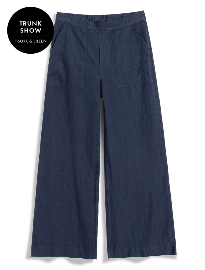 madeline linen pants in navy