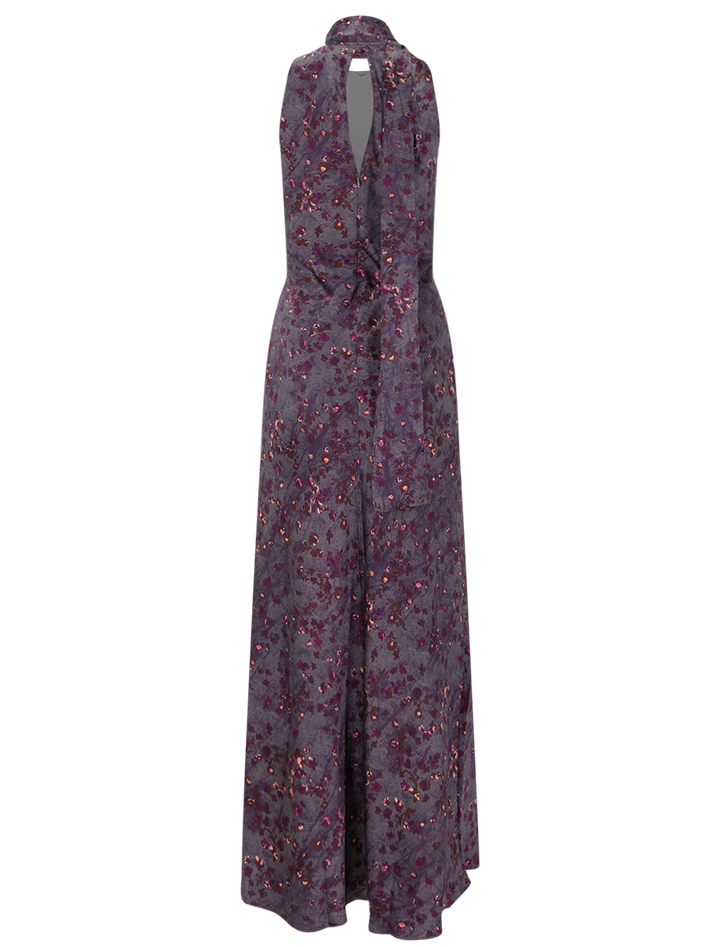 jaiden dress in feather grey print