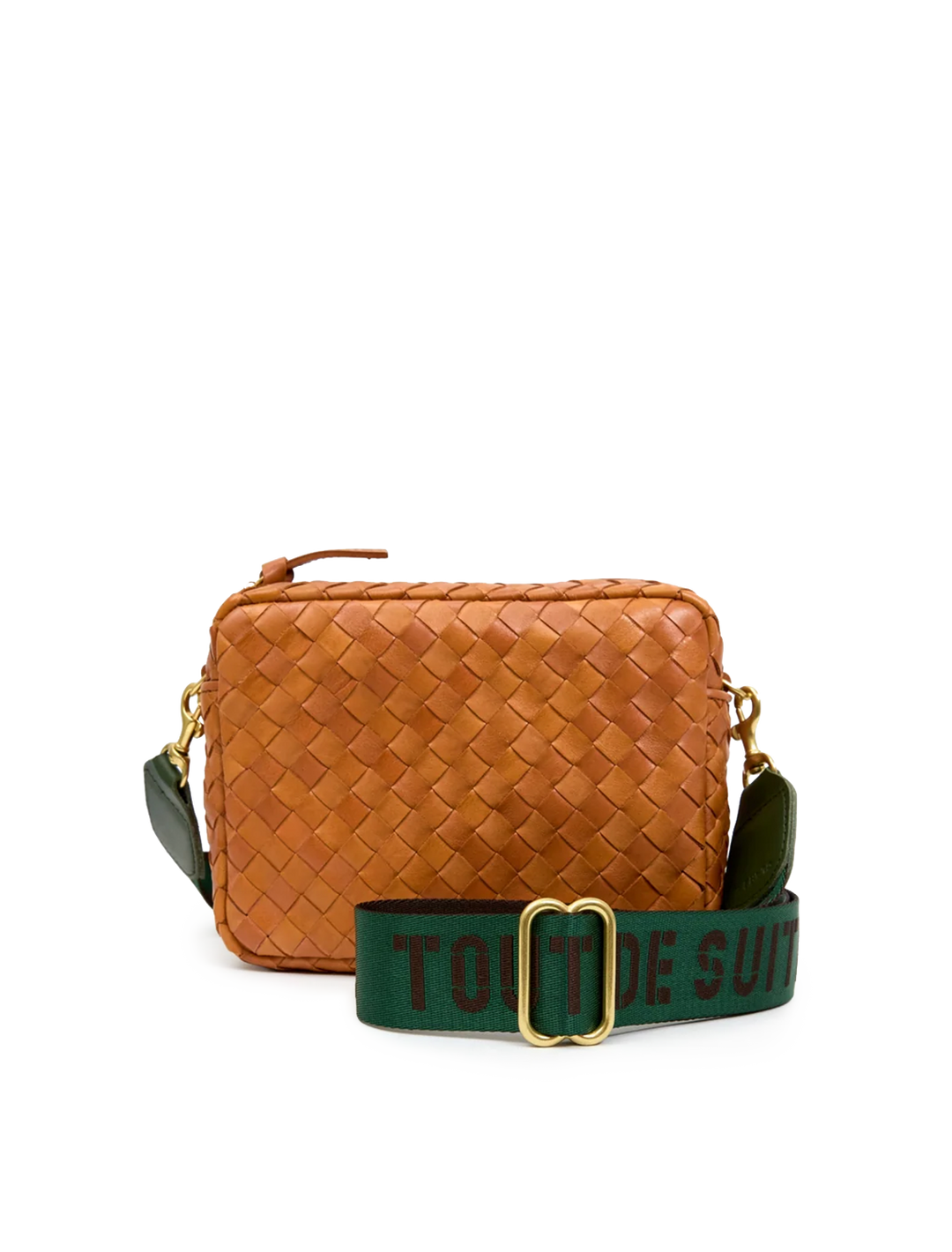 toute suite adjustable crossbody strap in evergreen
