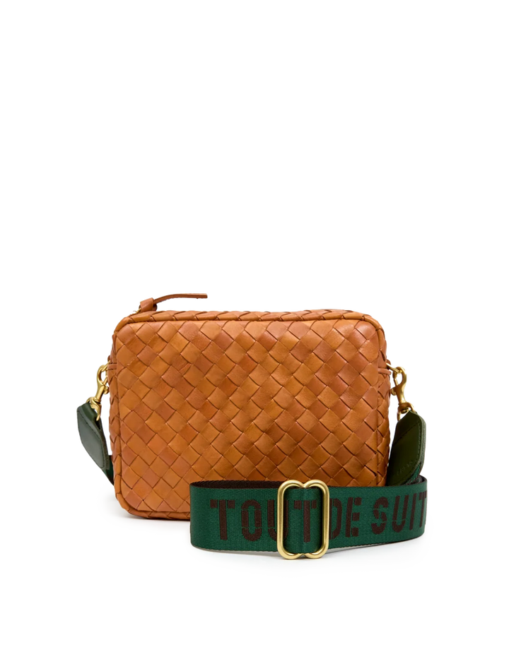 toute suite adjustable crossbody strap in evergreen