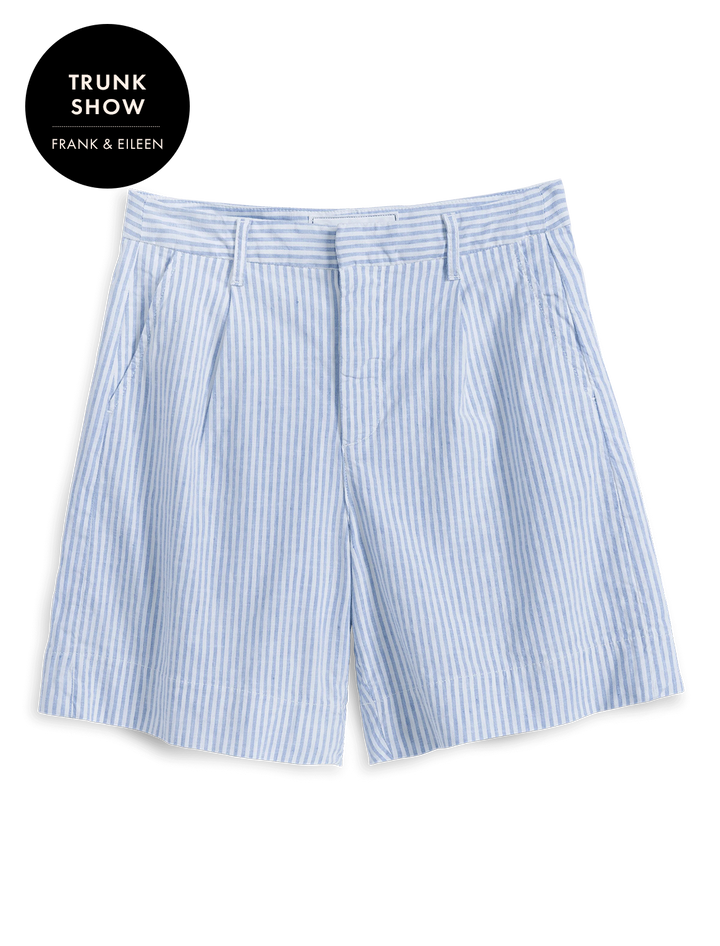 waterford 7.5" short in blue and white stripe