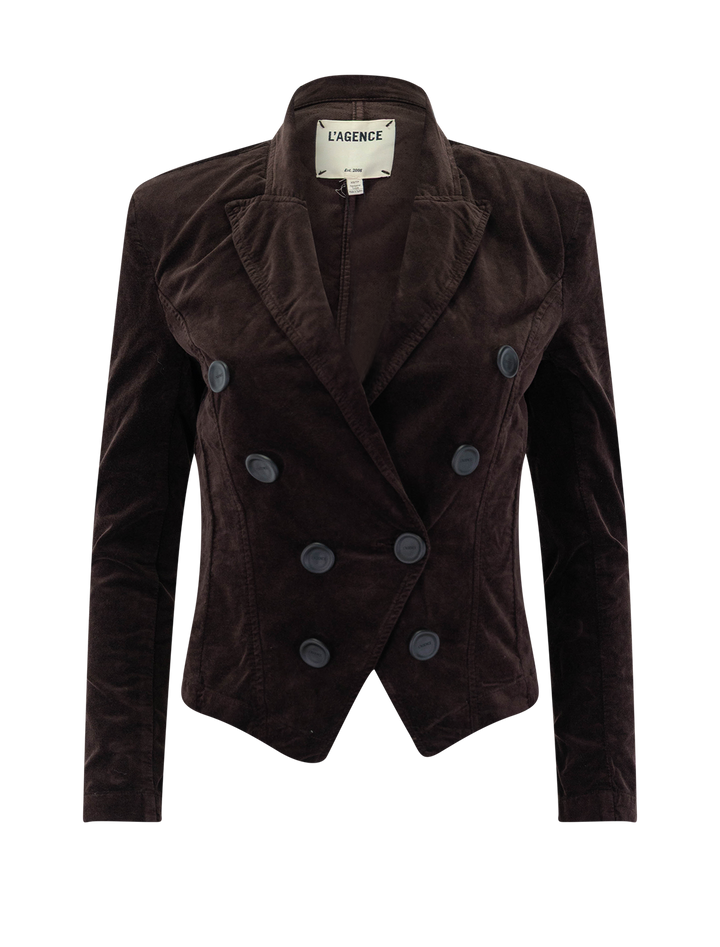 emerson structured blazer in dark java