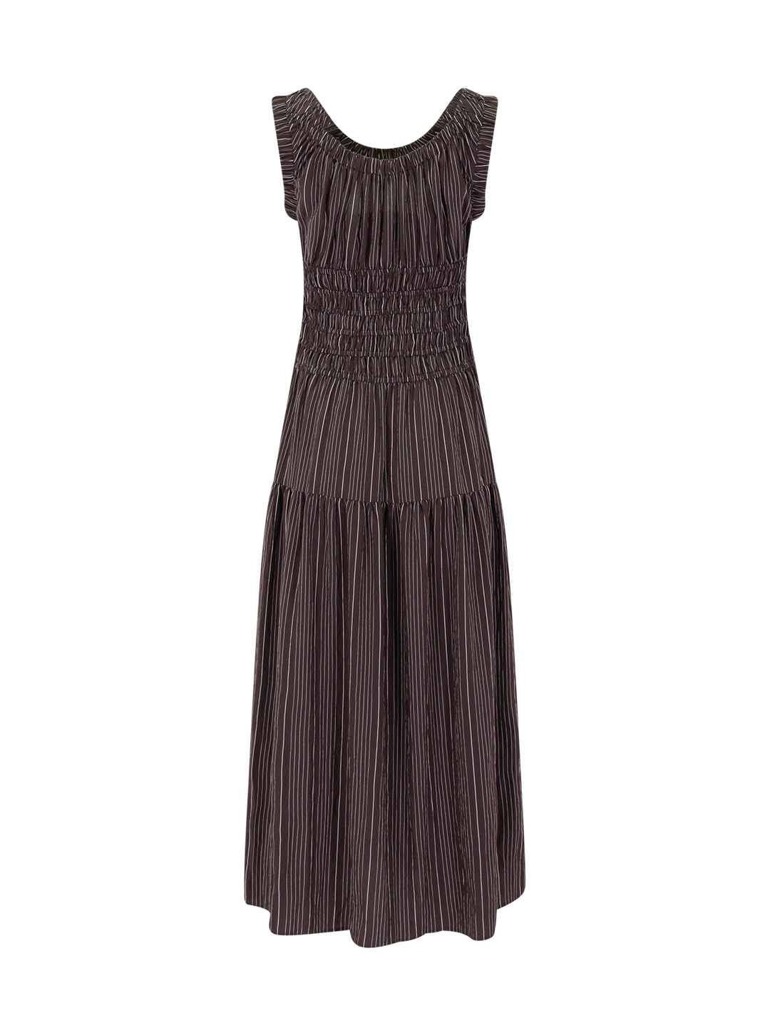 anastasia dress in chicory stripe