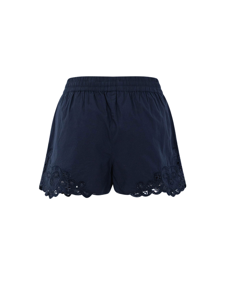 vivaldi embroidery short in navy