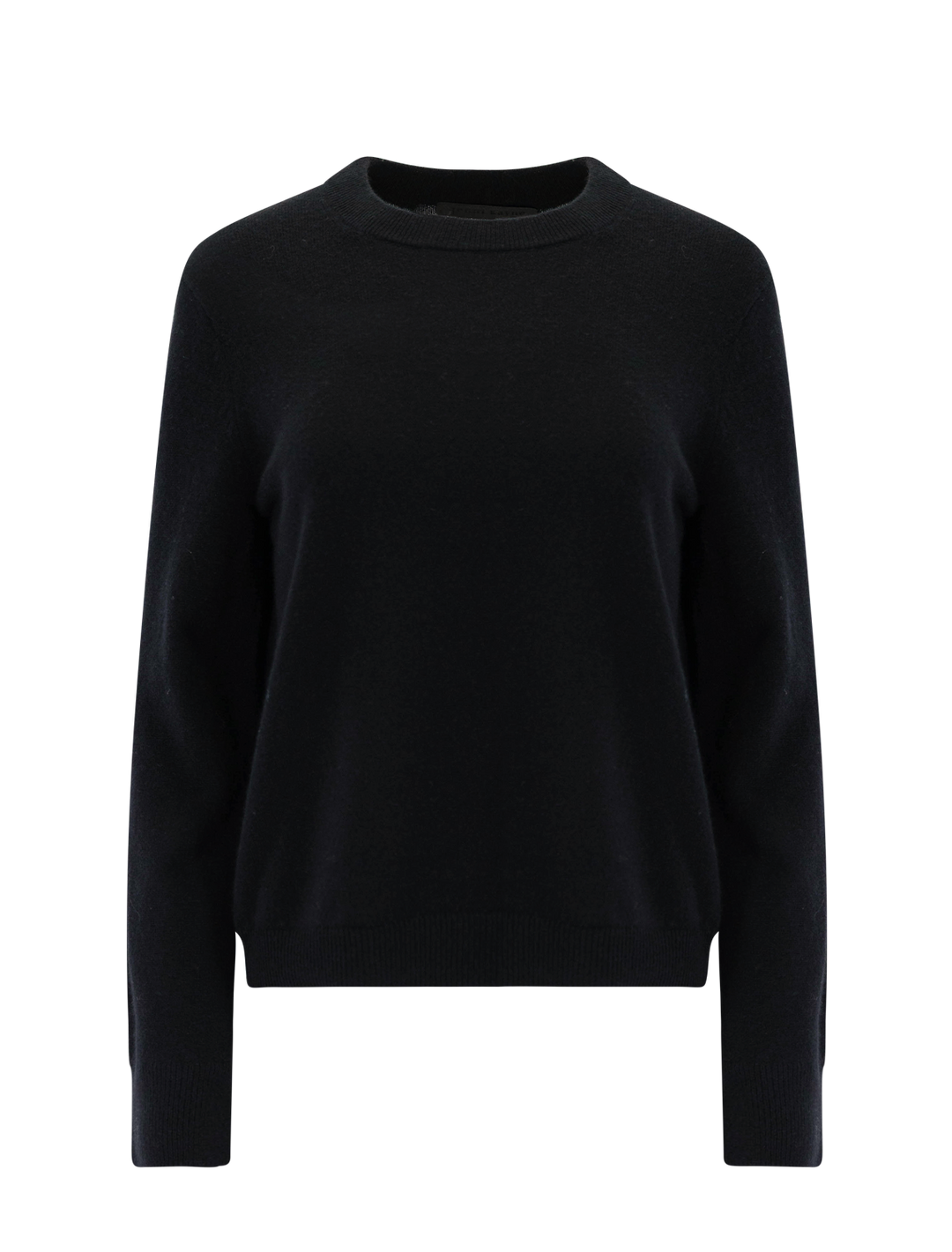 flynn cashmere crewneck sweater in black