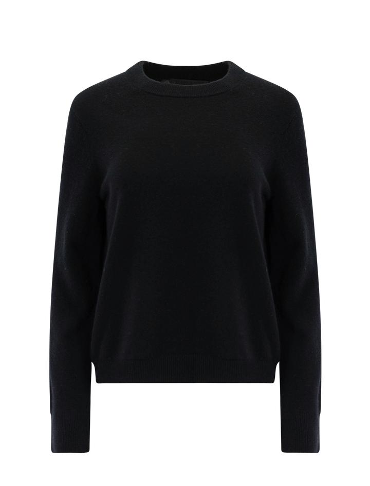 flynn cashmere crewneck sweater in black
