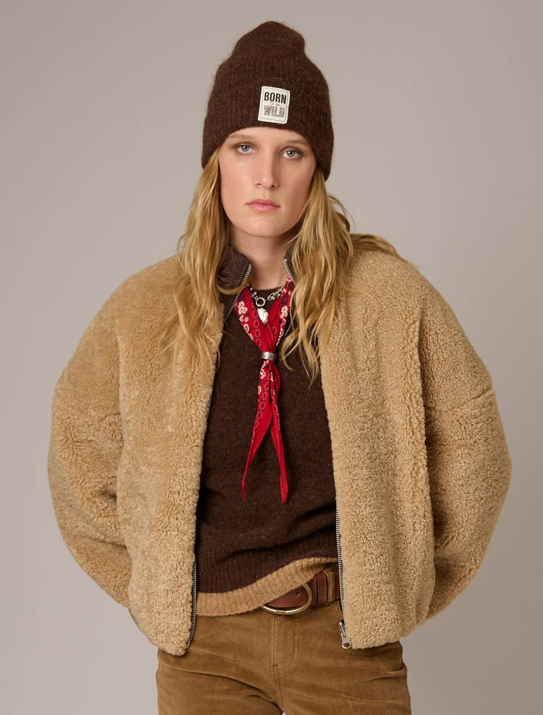 mahau shearling jacket