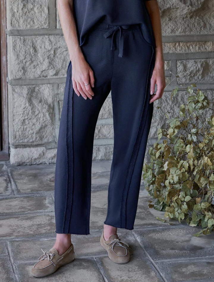bibi triple terry sweatpant in classic navy