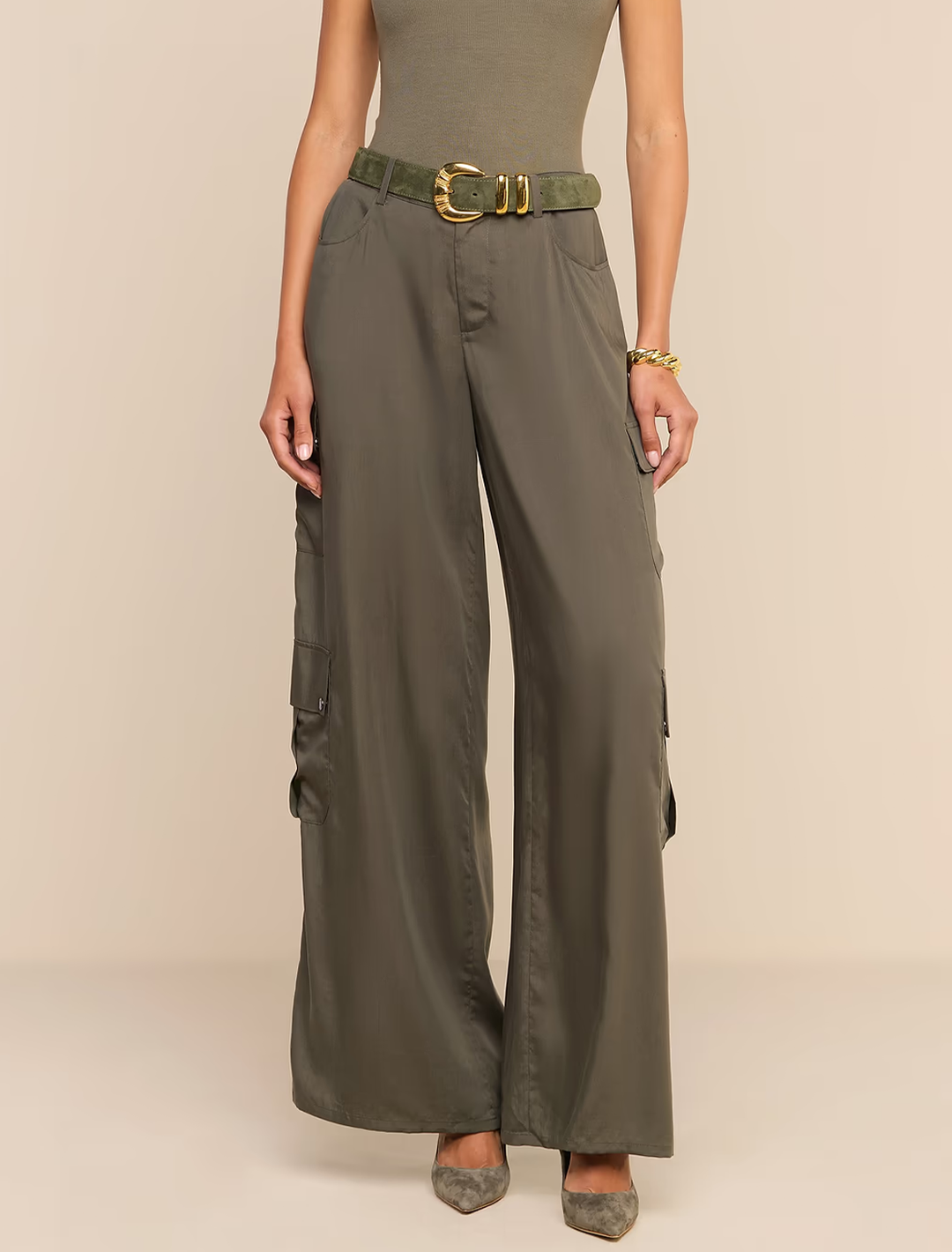 isolde cargo pant in ash olive