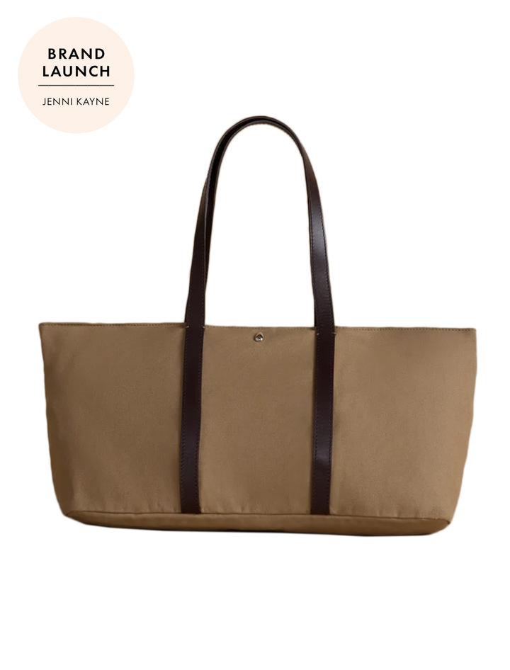 gem tote bag in tan
