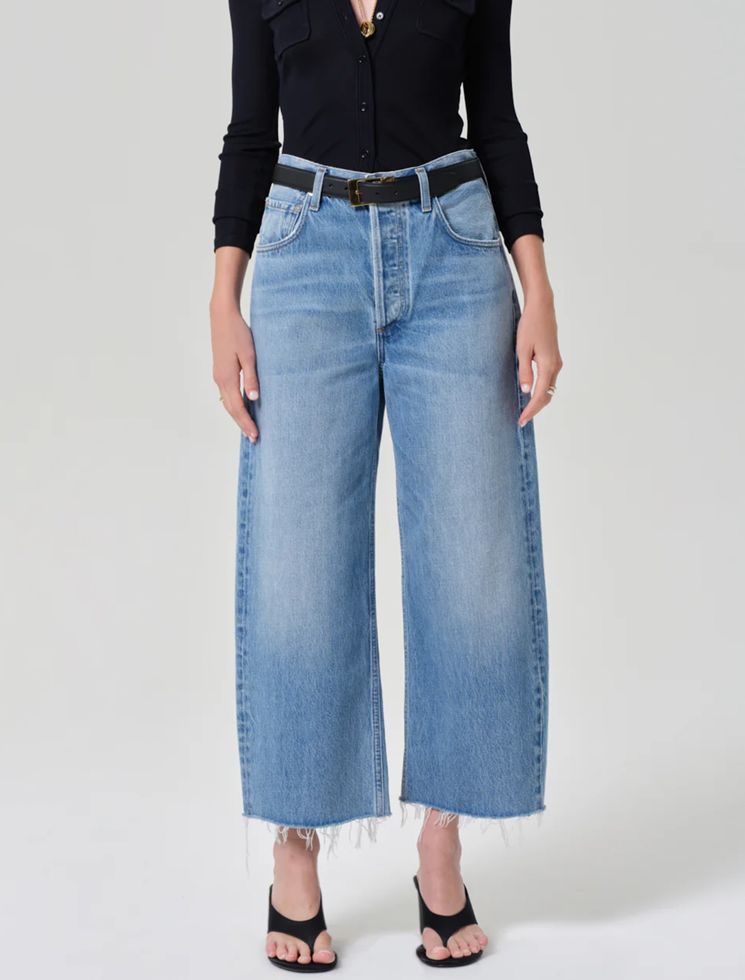 ayla raw hem crop in honour