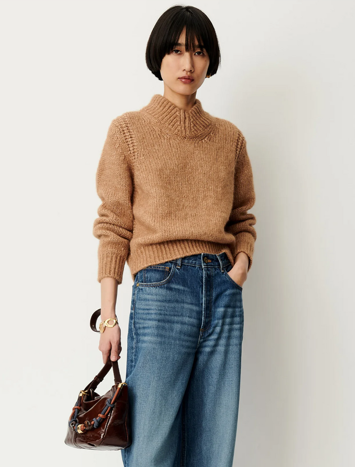 palaps sweater in badiane camel