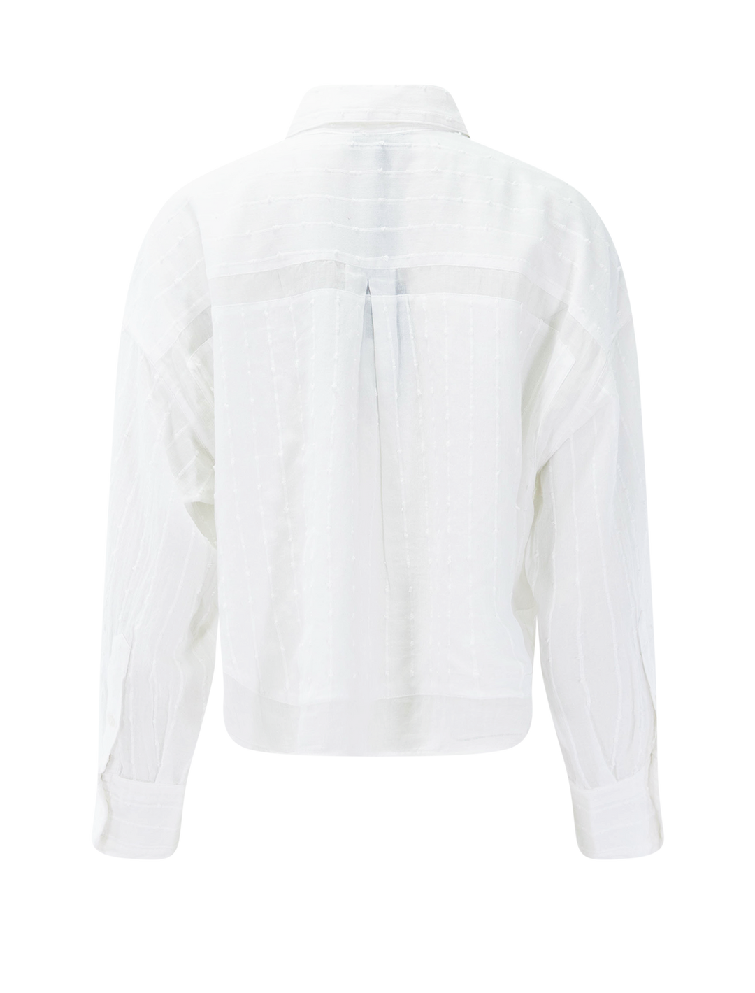 marin long combo shirt in white