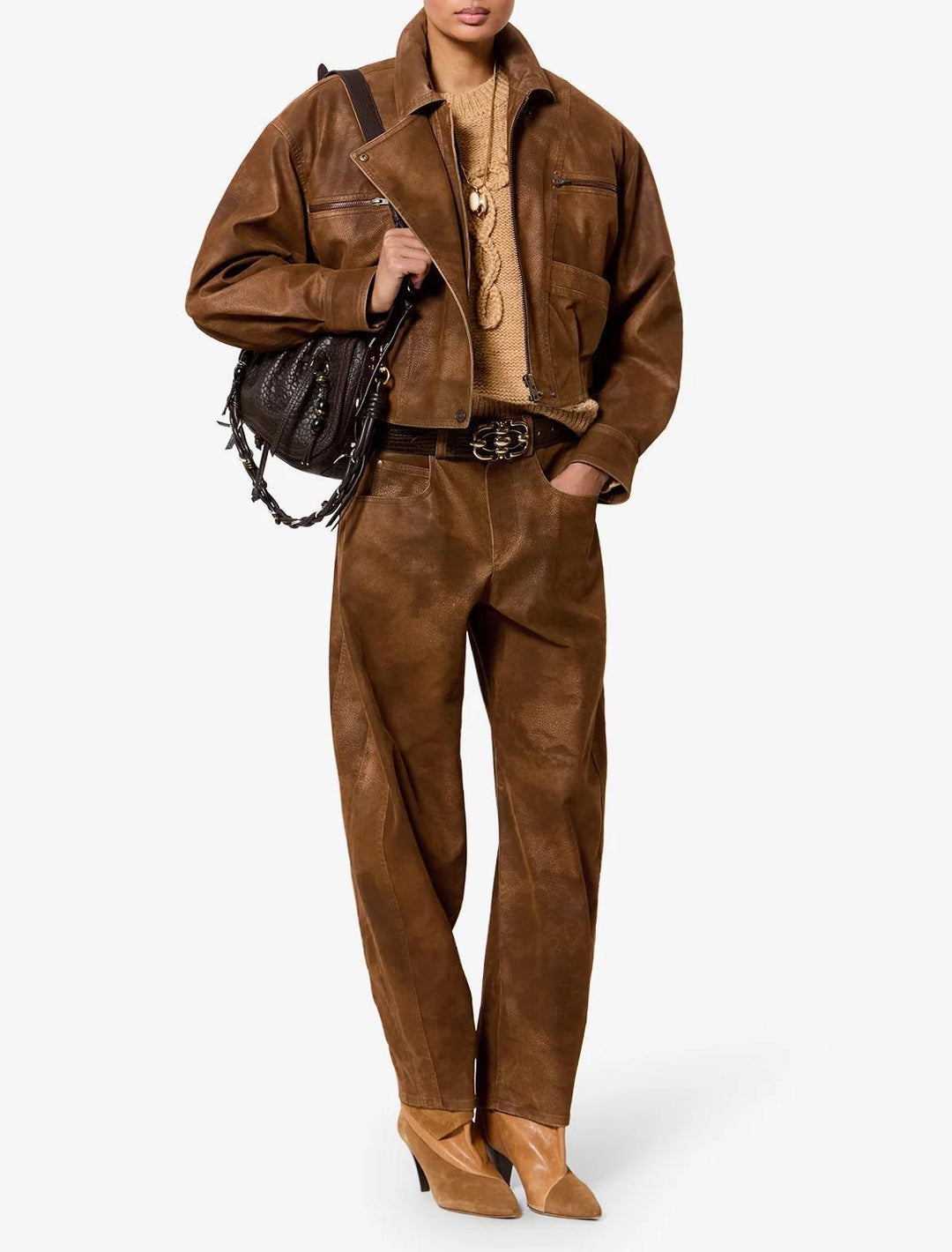 belma jacket in brown